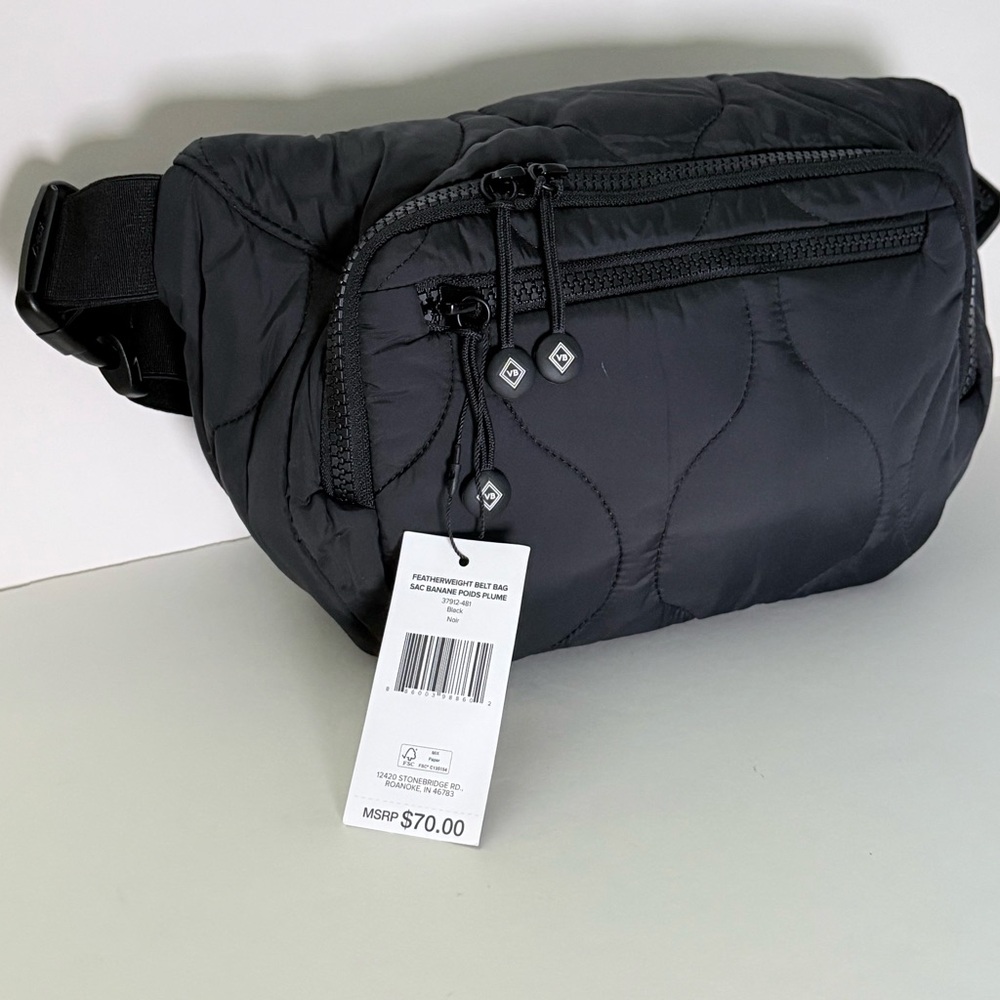 VERA BRADLEY || Black Quilted Belt Bag. OS - Picture 5 of 12